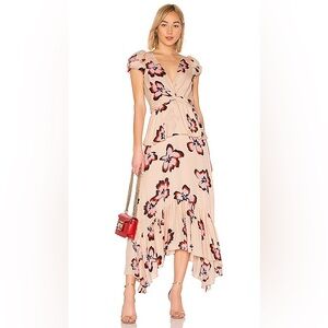 A.L.C. SILK Zadie Dress Blush/Pink Flower